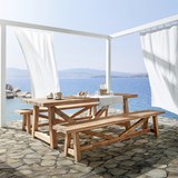 Sitzbank Antigua - Akaziefarben, Holz (240/40/45cm) - Premium Living