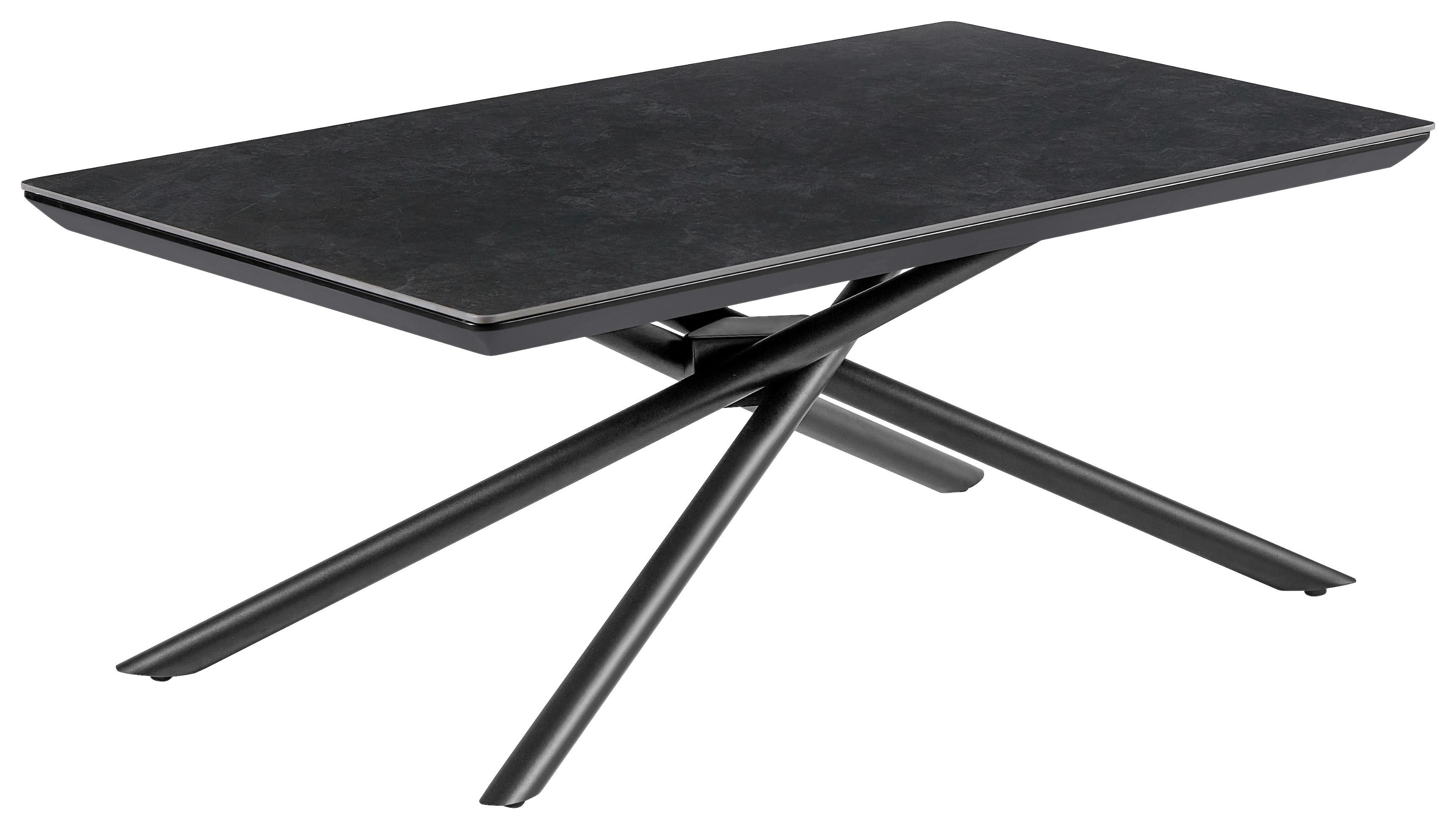 Klub Sto Shadow Grey - siva/crna, Moderno, metal/pločasti materijal (110/45/70cm) - Modern Living