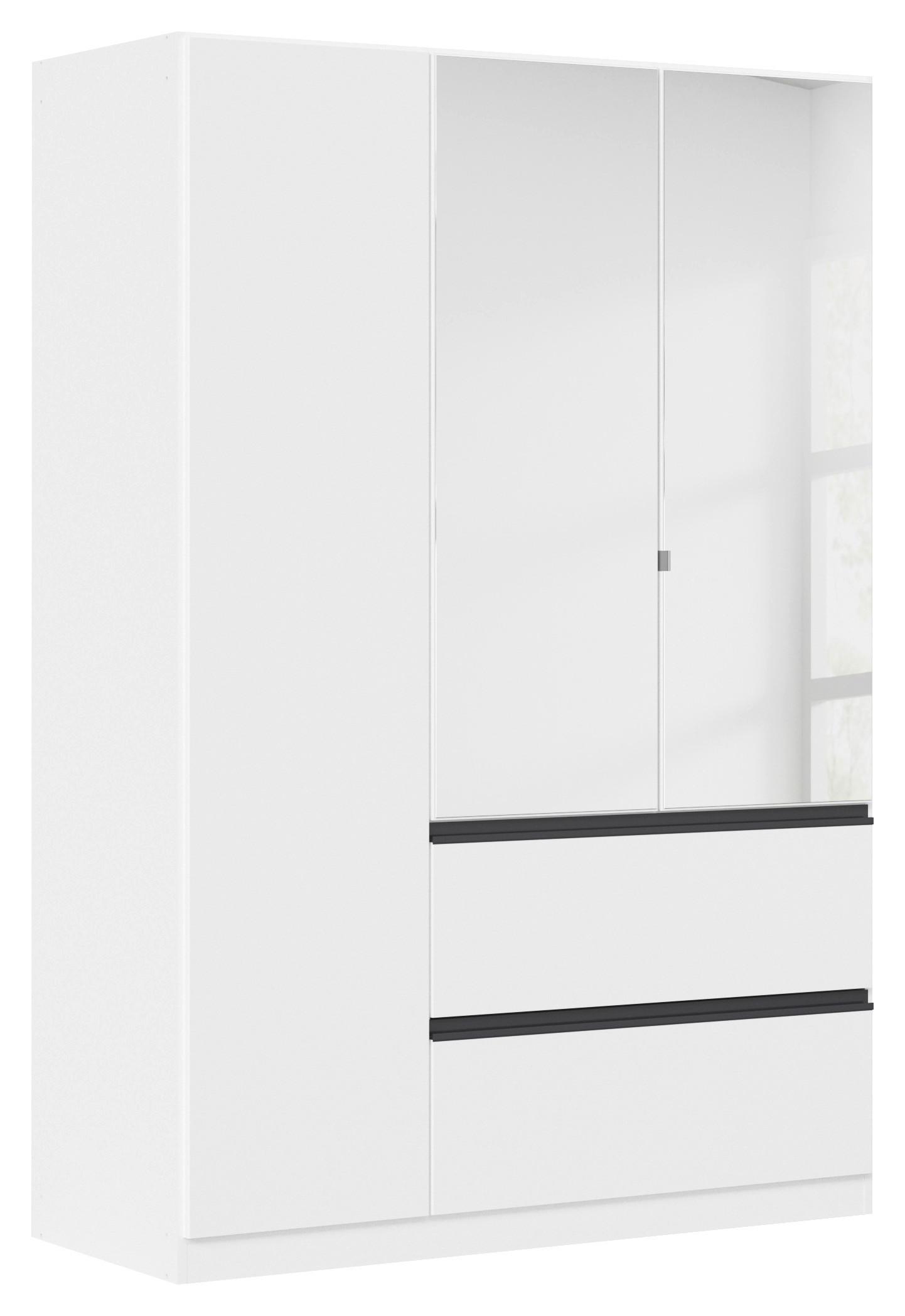 Omara S Klasičnimi Vrati Costa, Bela, Siva - bela, Moderno, leseni material (136/197/54cm) - Rauch Möbel