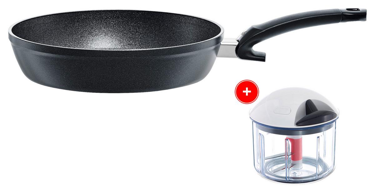 ZESTAW PATELNI 159-105-02-101/0 FISSLER - czarny, Design, metal (24+28cm) - Fissler