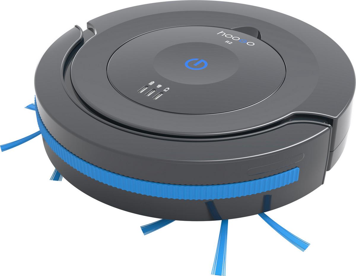 ROBOT ODKURZAJĄCY HOOGO RO 201 - niebieski/ciemnoszary, Konventionell, tworzywo sztuczne (28,5/7cm)