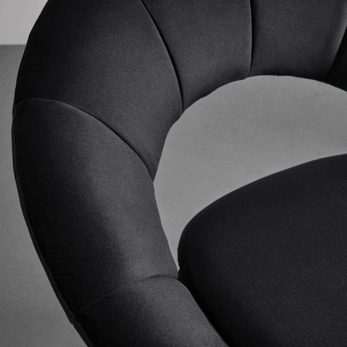 KRZESŁO Z PODŁOKIETNIKAMI LEVI - ciemnoszary, Modern, metal/drewno (67/74/60.5cm) - Bessagi Home