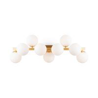 WANDLEUCHTE DALLAS - Weiss/Goldfarben, Trend, Glas/Metall (24/66/23cm) - MAYTONI