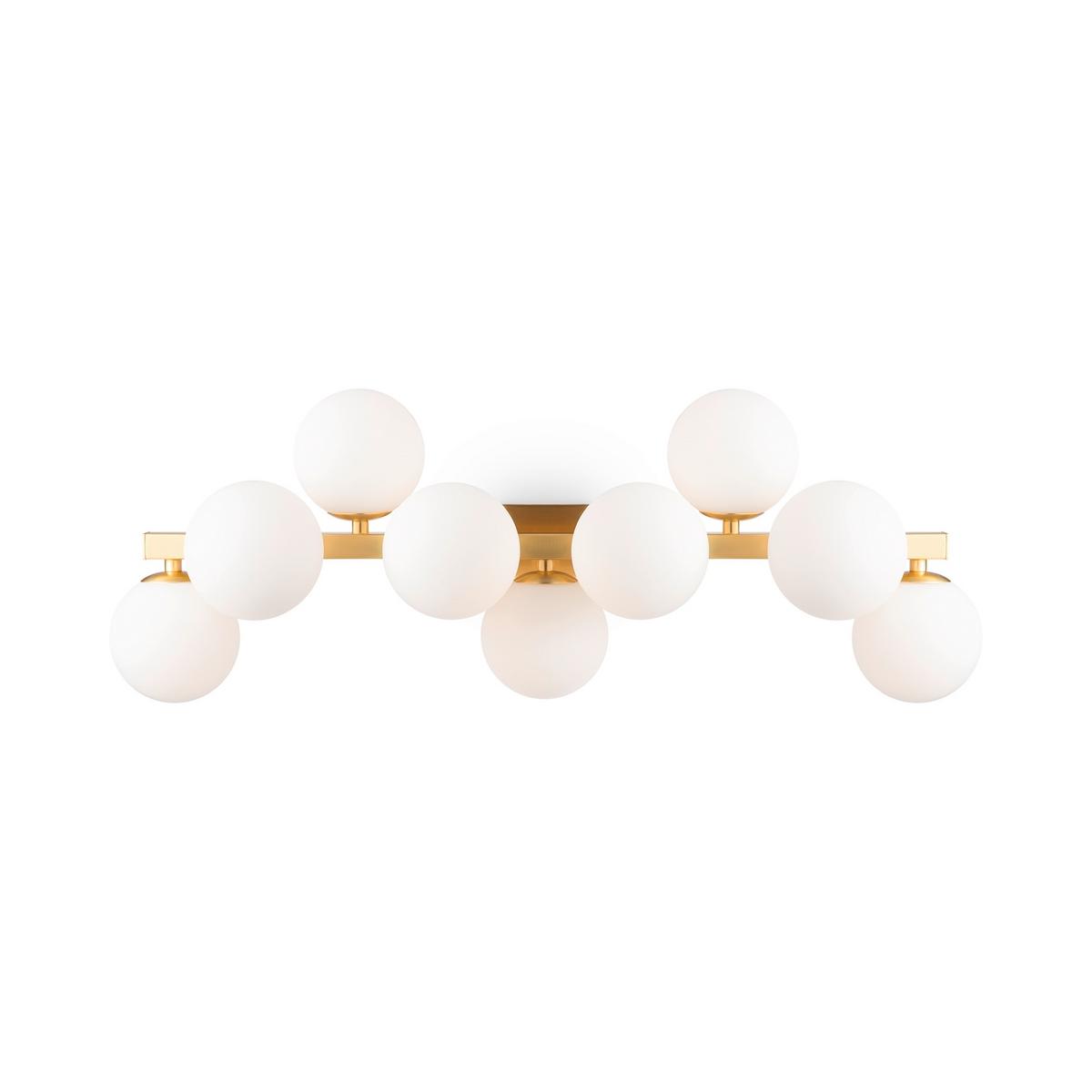 WANDLEUCHTE DALLAS - Weiss/Goldfarben, Trend, Glas/Metall (24/66/23cm) - MAYTONI
