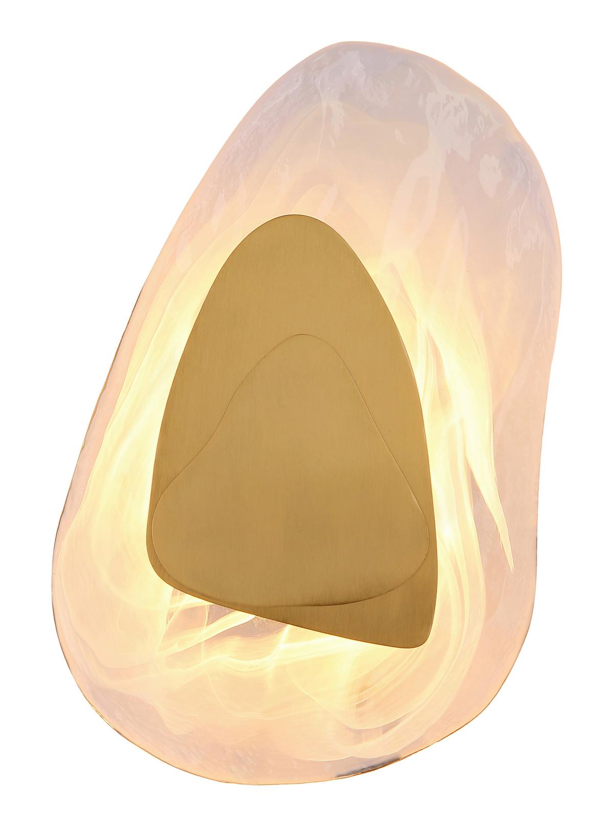 LED-WANDLEUCHTE 78411M DORSEY - Klar/Weiss, Design, Glas/Metall (20,3/31,5cm) - Globo