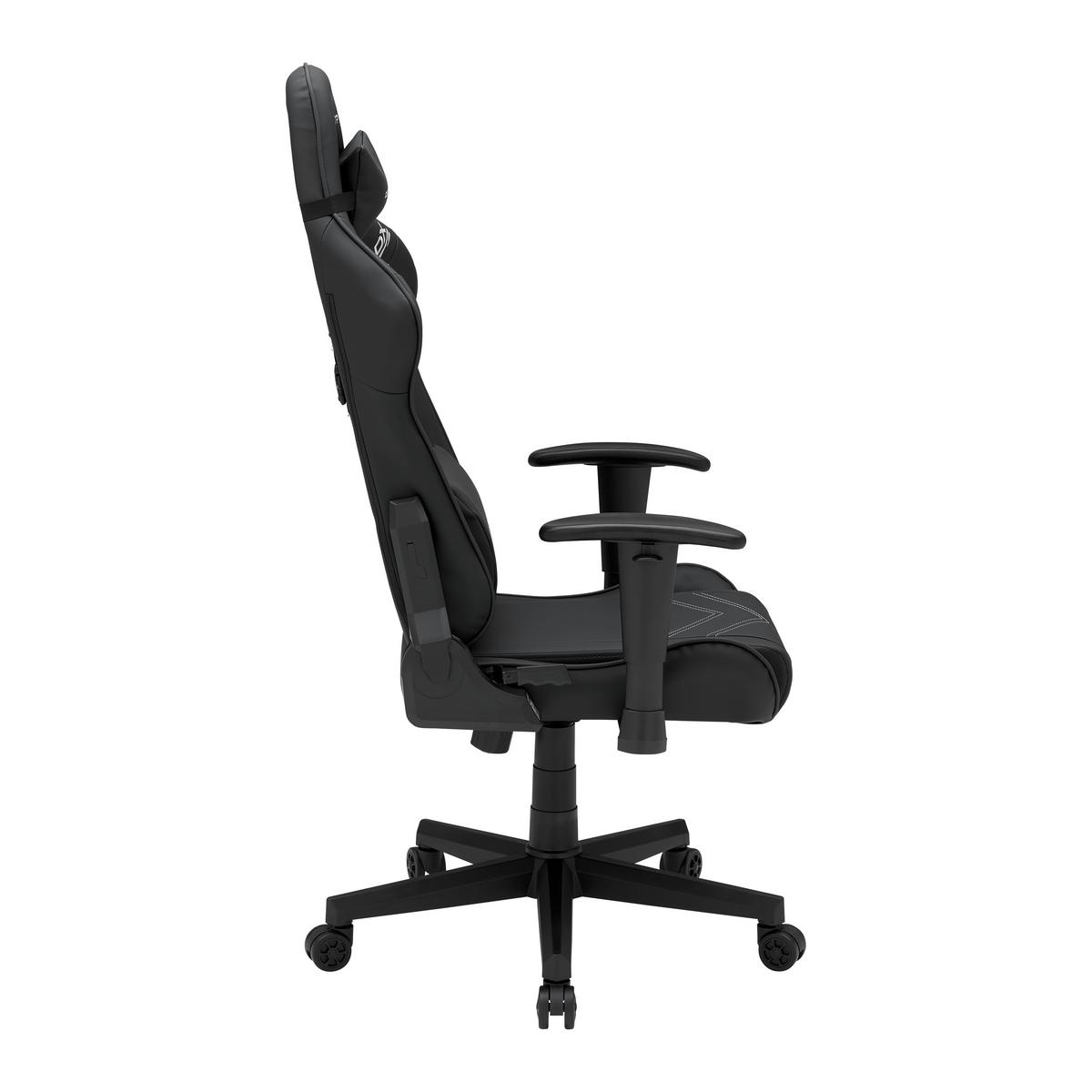 Gamingstuhl Prince in Schwarz - Schwarz/Weiß, MODERN, Kunststoff/Textil (67/126/67cm) - Dxracer