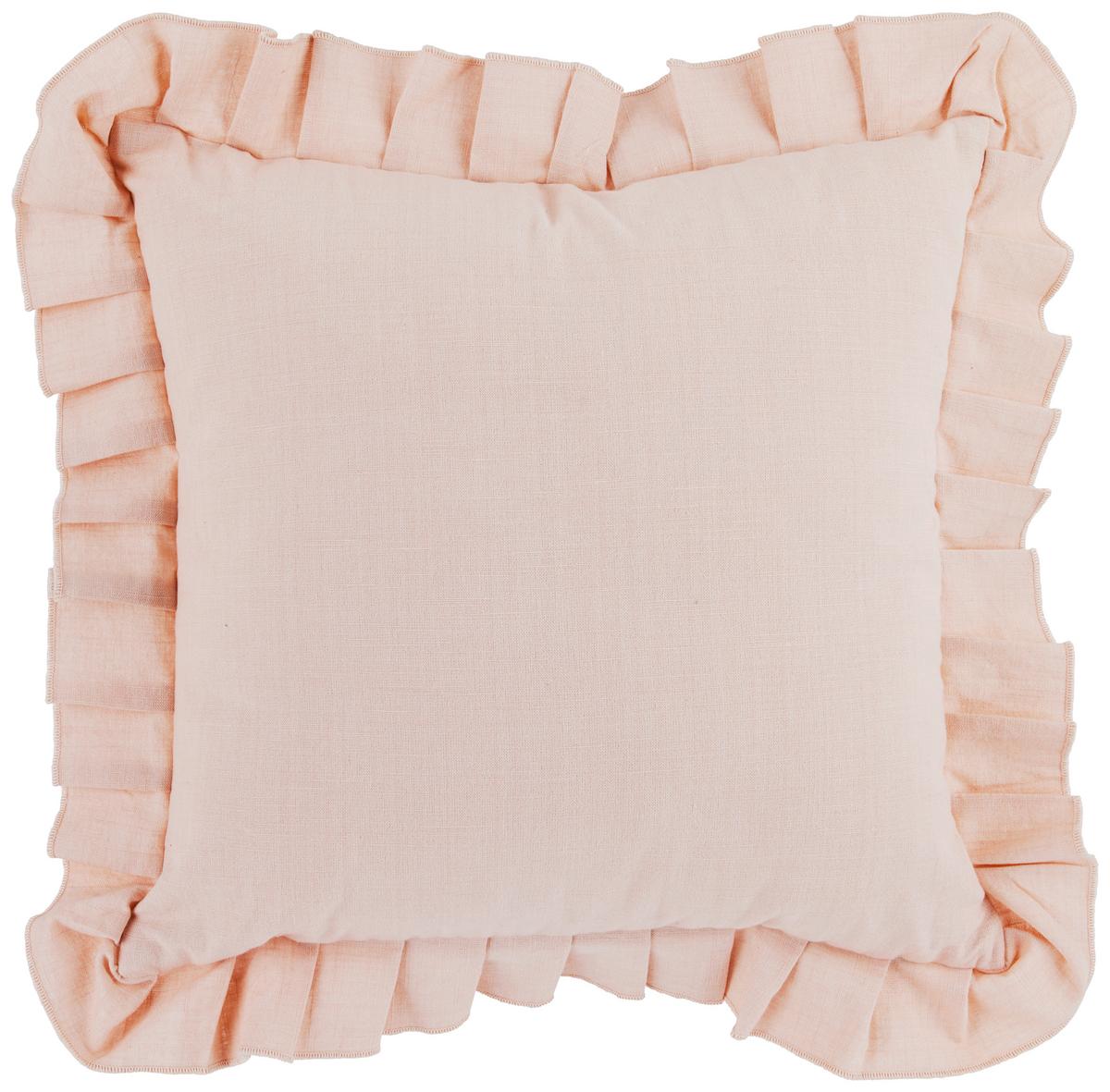 Díszpárna Rüschen - rózsaszín, Romantik / Landhaus, textil (45/45cm) - Modern Living