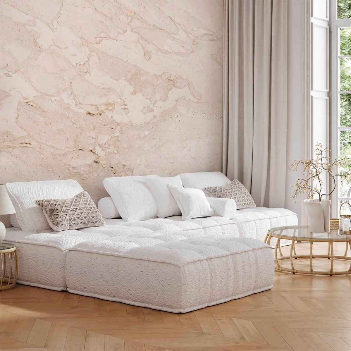 Fototapeta Sandstorm, 450x315cm - svetlo roza, Trendi, tekstil (450/315cm) - artgeist