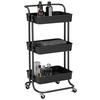 RULLVAGN CARL -SB- - svart, Modern, metall/plast (42/85,5/37cm) - Mömax