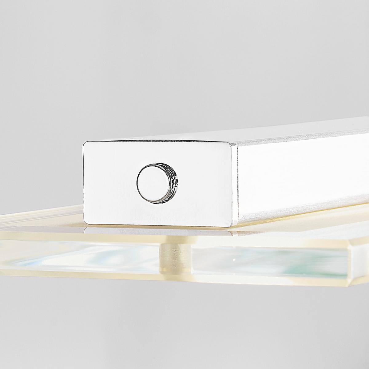 LAMPA WISZĄCA LED 211224 TENSO - kolor niklowy, Design, metal/szkło (88/9/80-150cm) - Fischer & Honsel