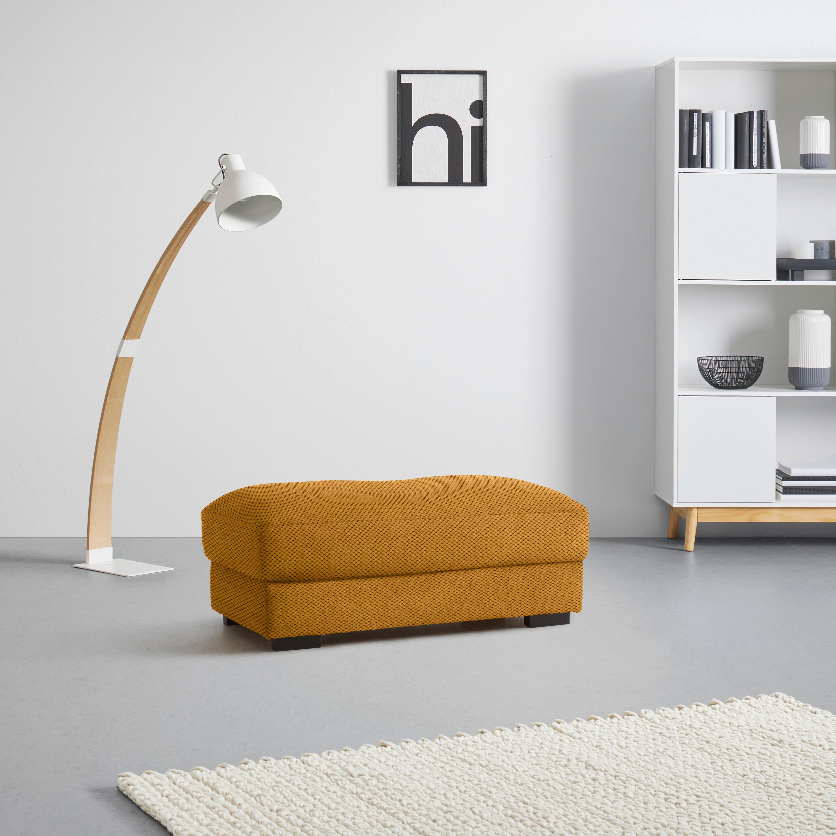 Hocker Pedro Senfgelb - Senfgelb, MODERN, Textil (60/46/110cm) - Mömax