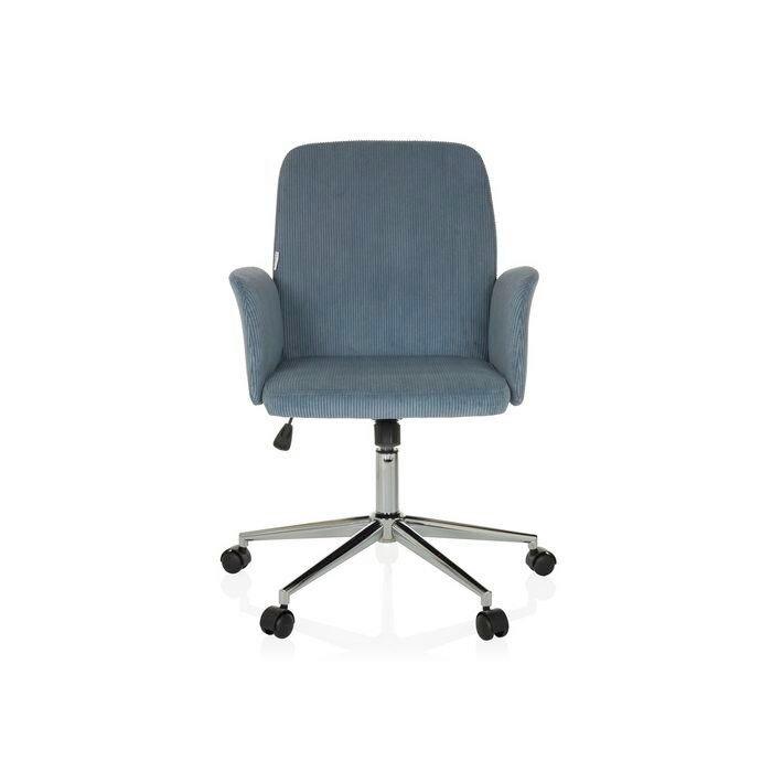 Pisarniški Stol Solao Cord, Modrosiva - srebrne barve/modrosiva, Moderno, kovina/umetna masa (70cm) - MID.YOU