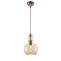 Pendelleuchte Tone Bronzefarben max. 60 Watt - Bernsteinfarben/Bronzefarben, Trend, Glas/Metall (21,5/33,4cm) - MAYTONI