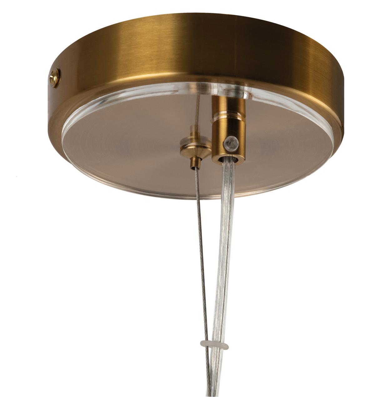 Pendelleuchte Arco Messingfarben max. 40 Watt - Messingfarben, Trend, Glas/Metall (35/48,9/35cm) - MAYTONI
