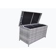 Kissenbox in Grau - Grau, MODERN, Kunststoff/Metall (122/56/60,5cm) - MÖMAX modern living