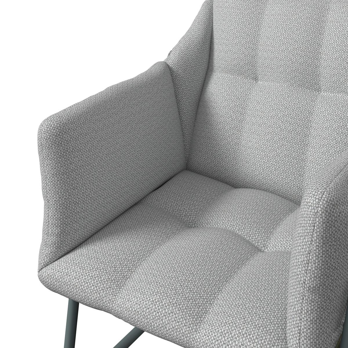 Gartenset Betty Grün/Beige 4-teilig - Beige/Grün, MODERN, Glas/Textil