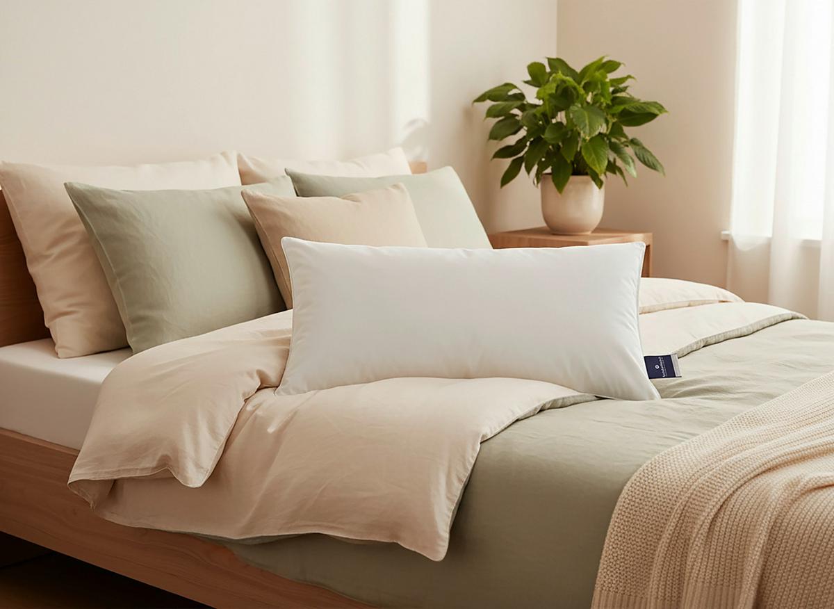 PODUSZKA POD GŁOWĘ NENA - biały, Basics, tkanina (40/80cm) - Billerbeck