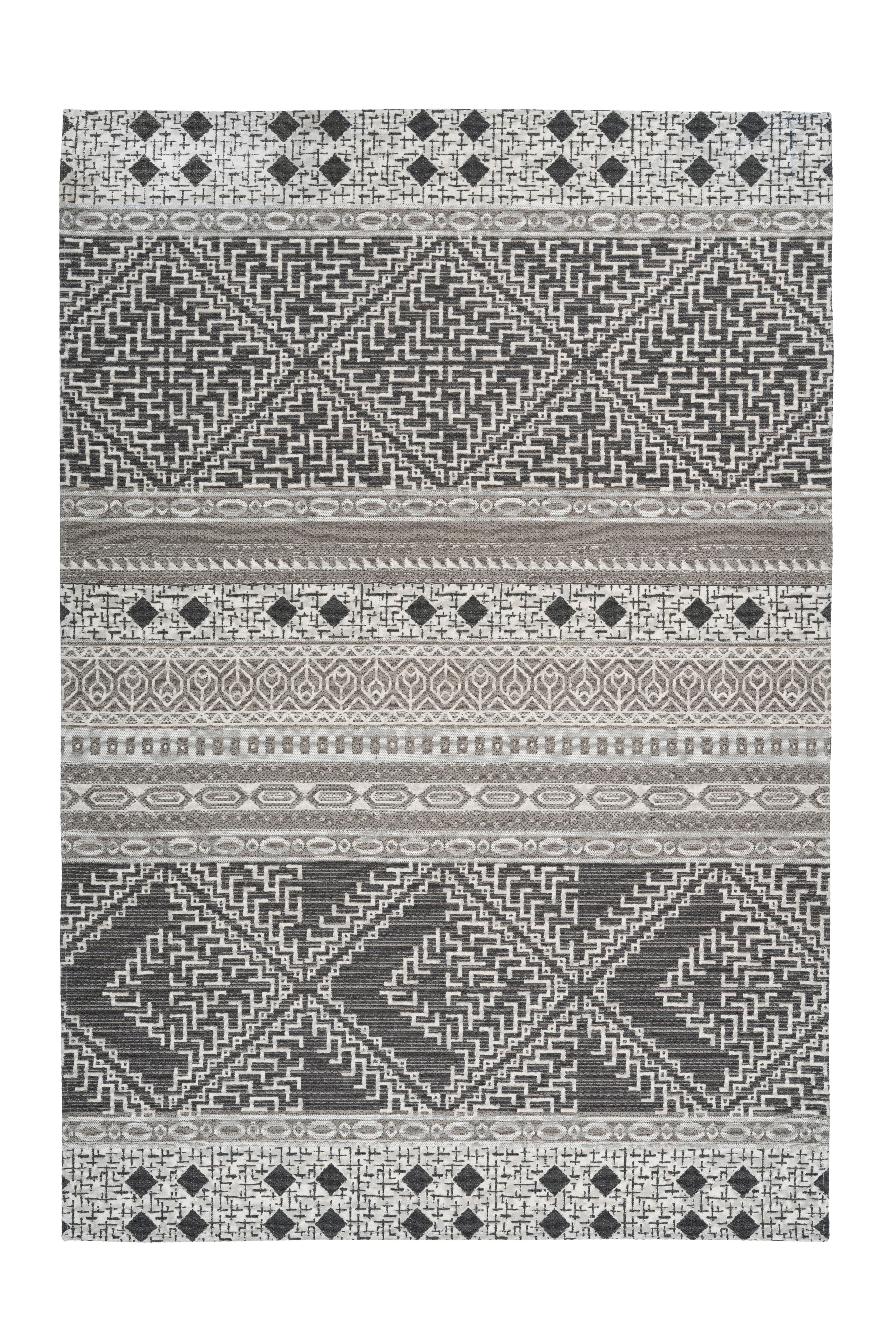 Outdoorteppich 9kw53-80-150-E Yoga - Taupe/Creme, Trend, Textil (80/150cm) - Kayoom