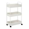 Rollwagen Sandro Weiß Metall - Weiß, MODERN, Kunststoff/Metall (40/72/22cm) - Bessagi Home