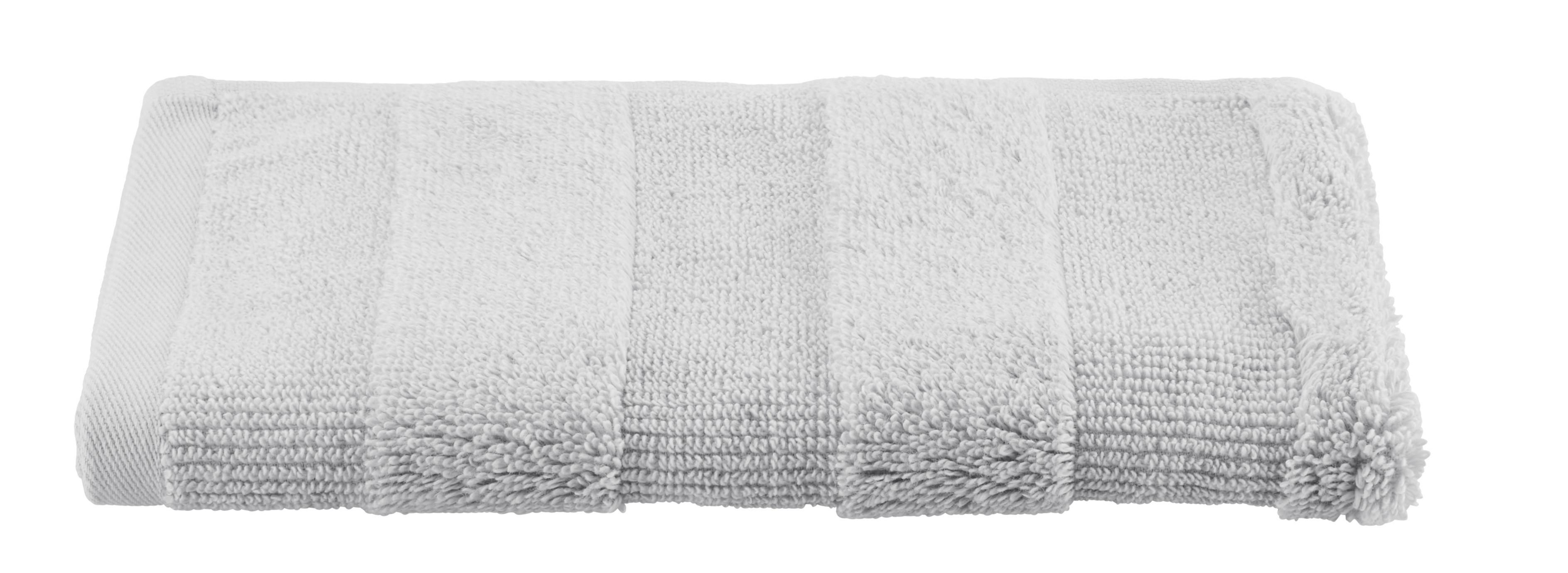 Gästetuch Chris in Silberfarben ca. 30x50cm - Silberfarben, Textil (30/50cm) - Premium Living