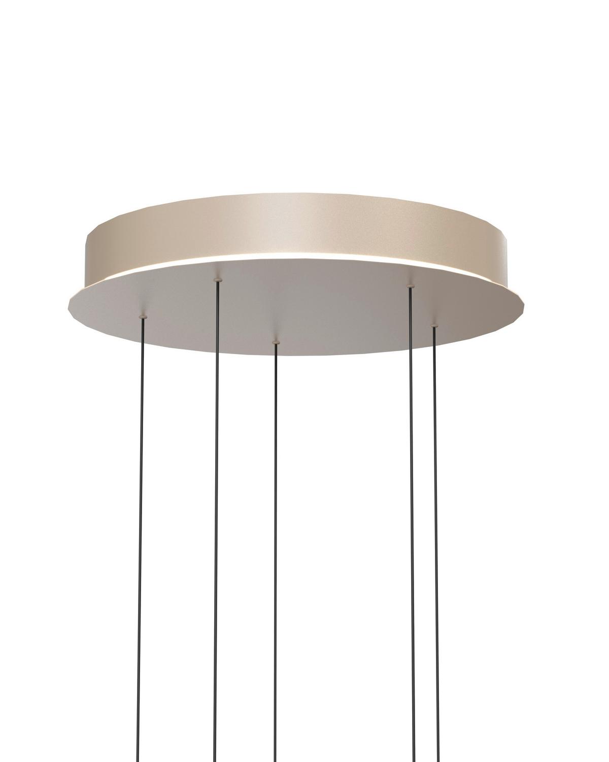LAMPA WISZĄCA LED 5039-513 QUIBERON - kolor piaskowy, Basics, metal (42/180/42cm)