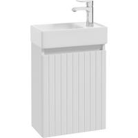 SZAFKA Z UMYWALKĄ BANO 2 - biały, Basics, materiał drewnopochodny/ceramika (40cm)