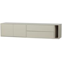 Lowboard Settle Down Grau - Grau, Design, Holz (200/45/44cm) - Livetastic