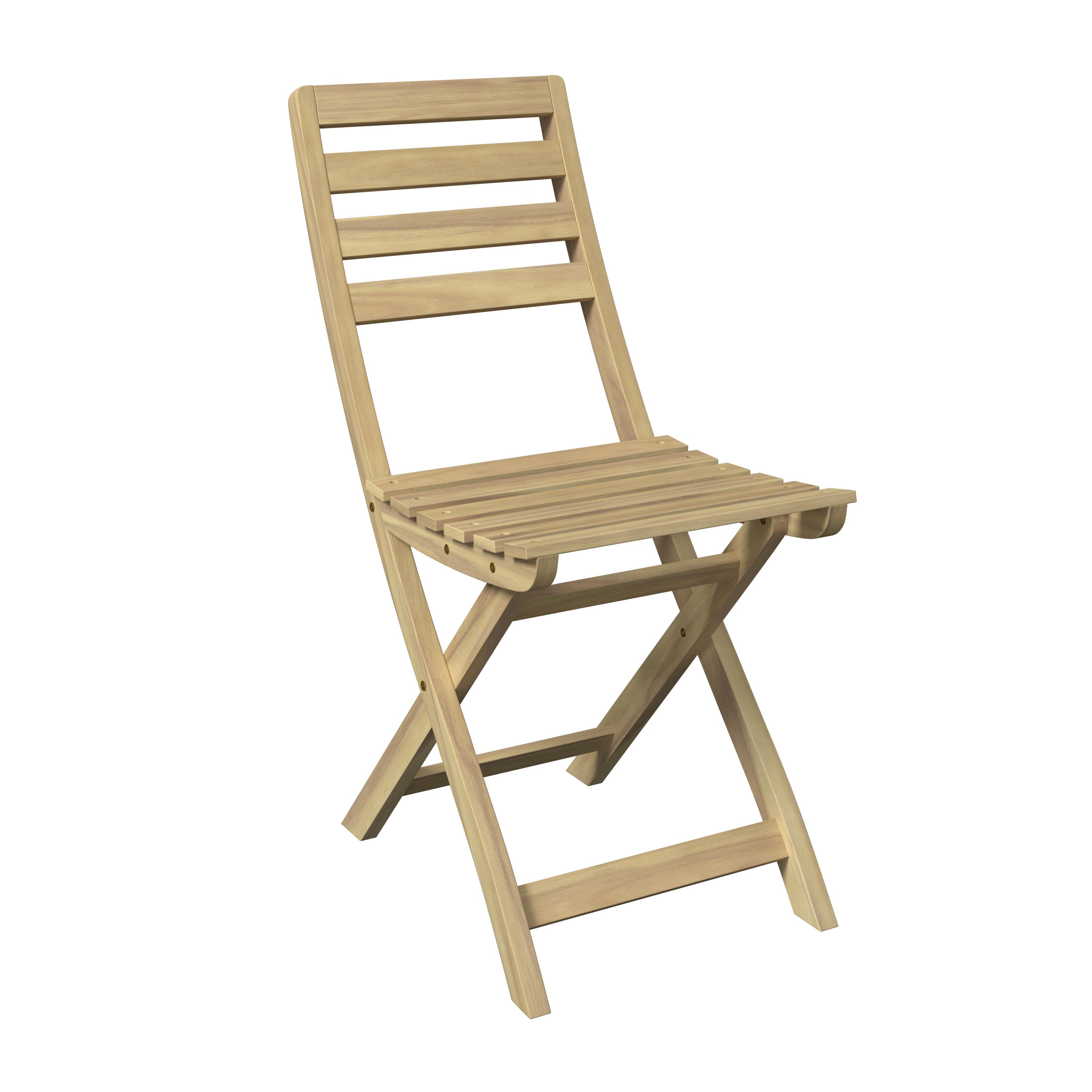 BALKONGMÖBLER SET SANA - akaciefärgad, Natur, trä (60-120/60/73,3cm) - Mömax