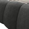 STOPPAD SÄNG MARIJA - mörkgrå/stålfärgad, Modern, metall/trä (180/200cm) - Bessagi Home