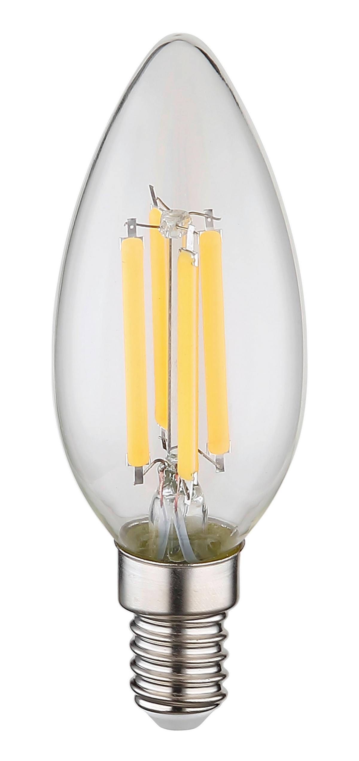 Led-sijalka 10577k, E14, 6 W - prozorno, kovina/steklo (3,5/9,8cm)