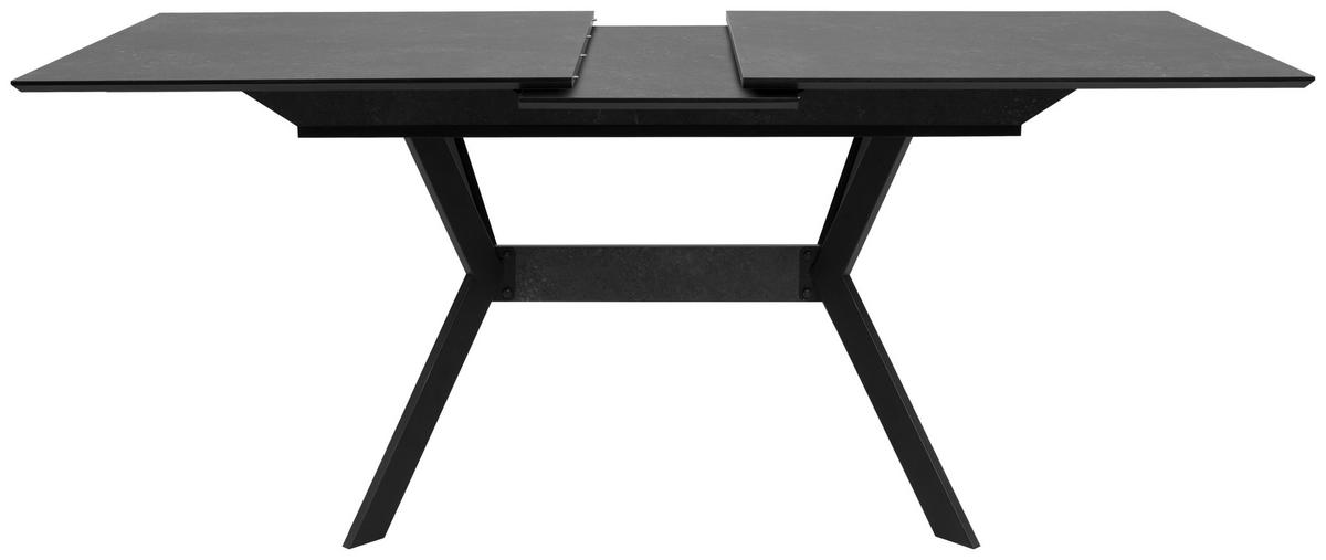STÓŁ DO JADALNI HARO 80A ROZKŁADANY - czarny, Modern, materiał drewnopochodny/metal (160-200/90/76cm) - MID.YOU