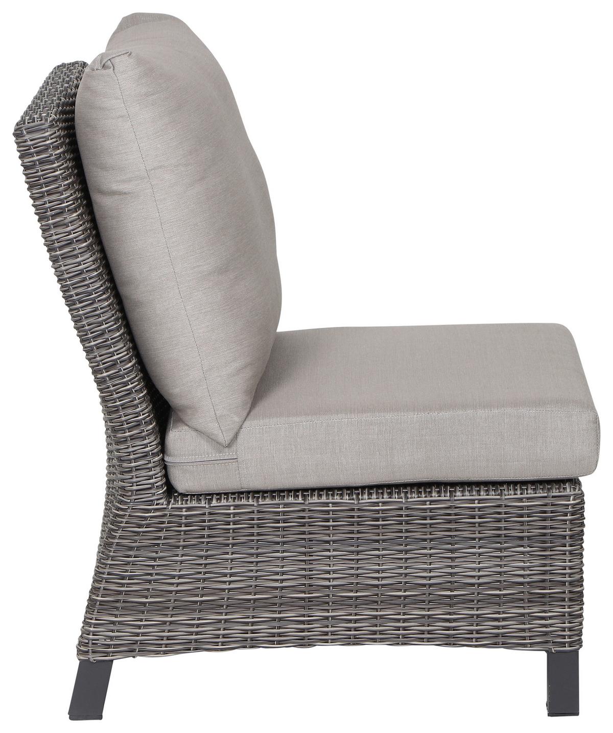 Loungegarnitur Corido Grau - Grau, Basics, Keramik/Kunststoff (83/103/160cm) - Siena Garden