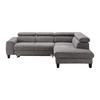 Kutna Garnitura Malibu - tamno siva, Moderno, tekstil/drvo (249/72/207cm) - Bessagi Home