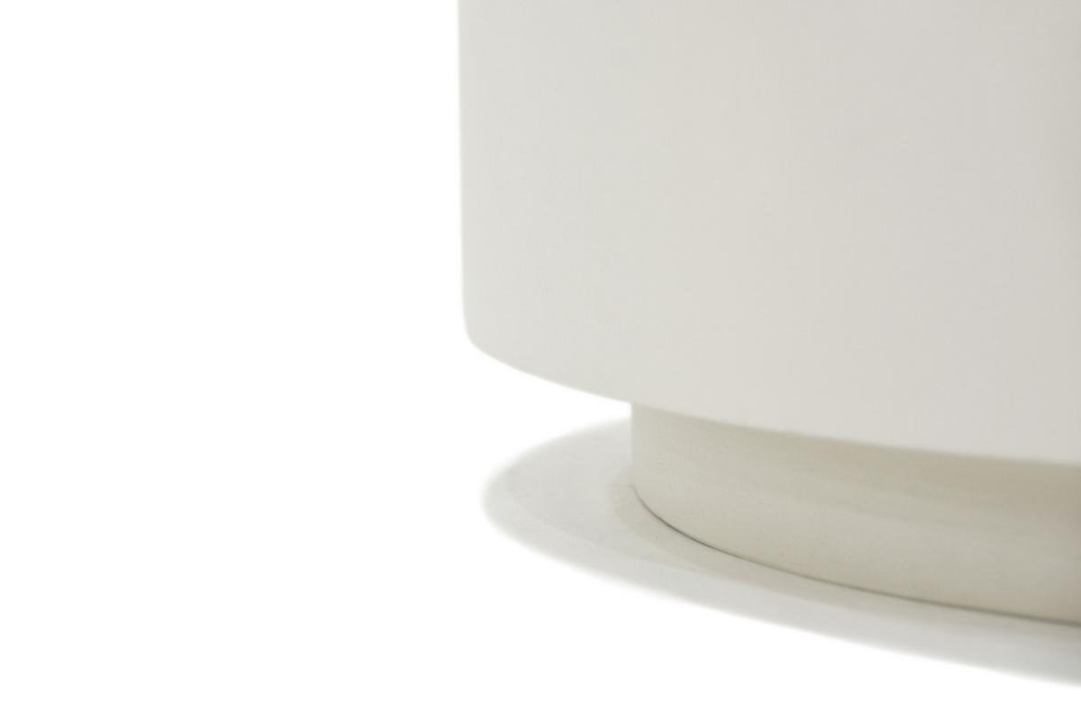 Loungetisch Rome Weiß - Weiß, KONVENTIONELL, Stein (86/41cm) - Gardenson