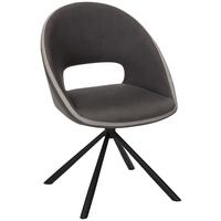 Stol Lobito, Vintage Siva - siva/črna, Moderno, kovina/tekstil (59/86/59cm) - Mömax