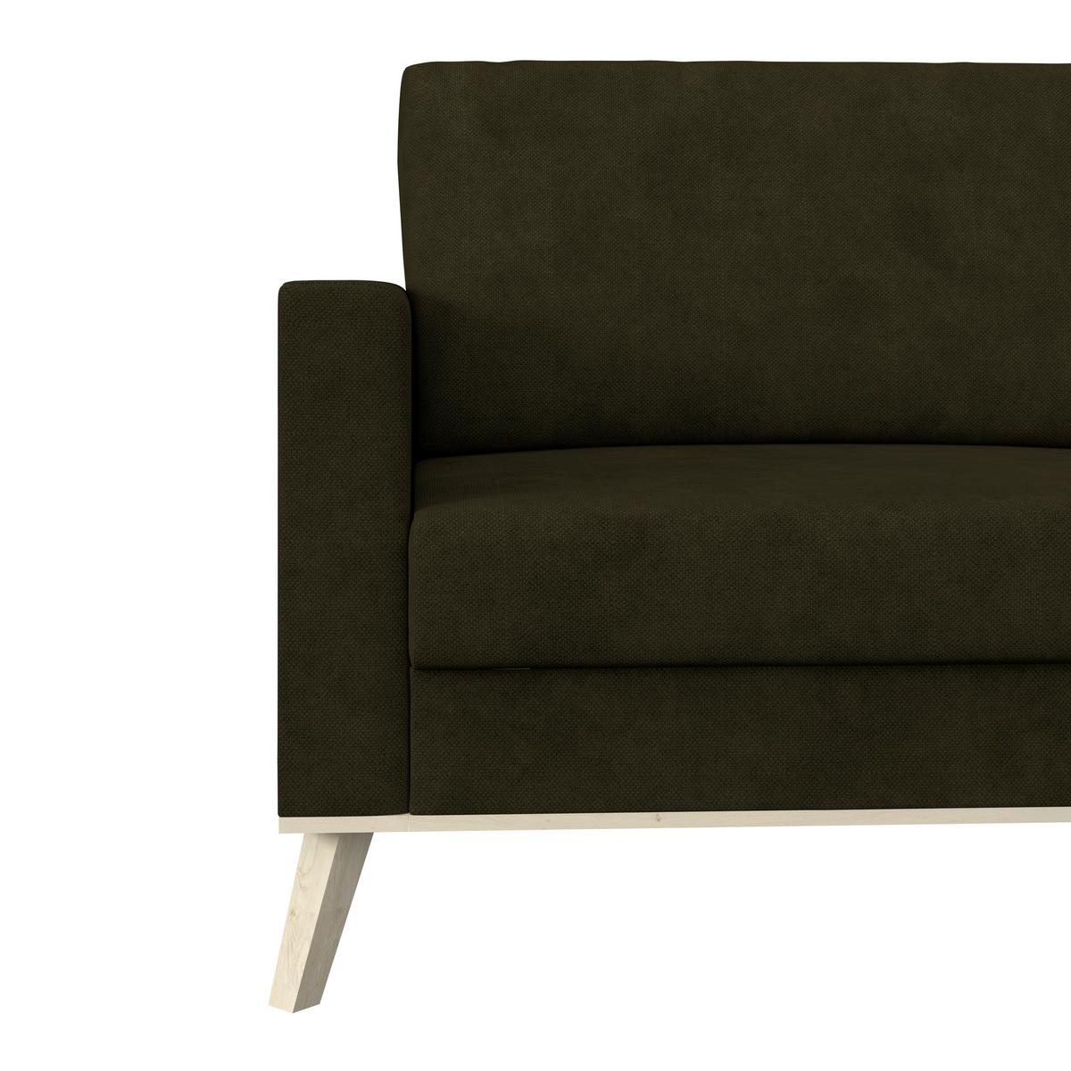 Coltar CARINI - crem/măsliniu, Basics, textil (222/152cm) - Modern Living