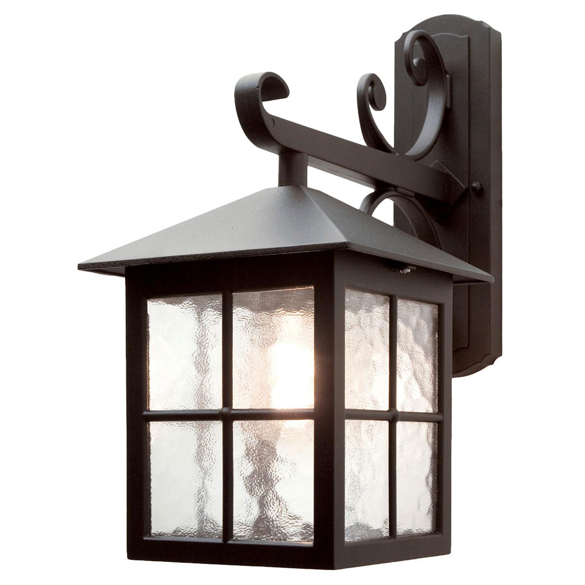 Kültéri Falilámpa Bl19-Black - fekete, Basics, üveg/fém (18.5/40/31cm) - Elstead Lighting