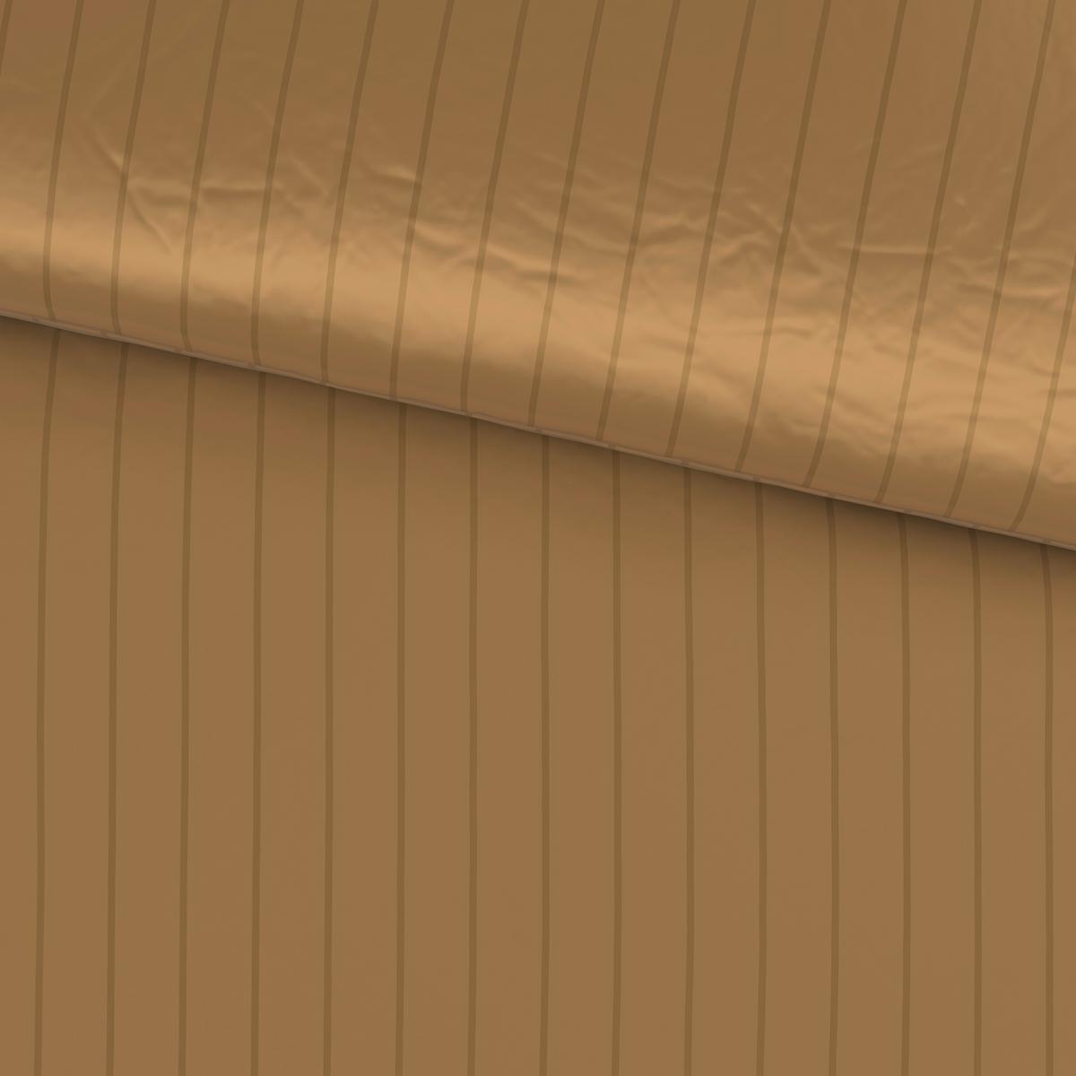 Bettwäsche Dobby Streif Goldfarben ca. 135x200cm - Goldfarben, Textil (200/135cm) - Mömax