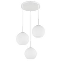 Viseća Svjetiljka Andre - bijela, Design, staklo/metal (46/120cm) - Globo