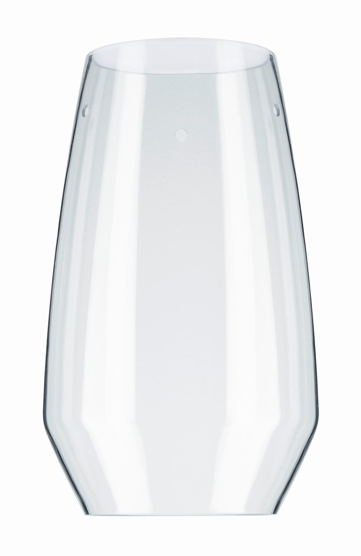 Schienensystem-Leuchtenschirm Vento aus Glas - Klar, Design, Glas (28cm) - Paulmann