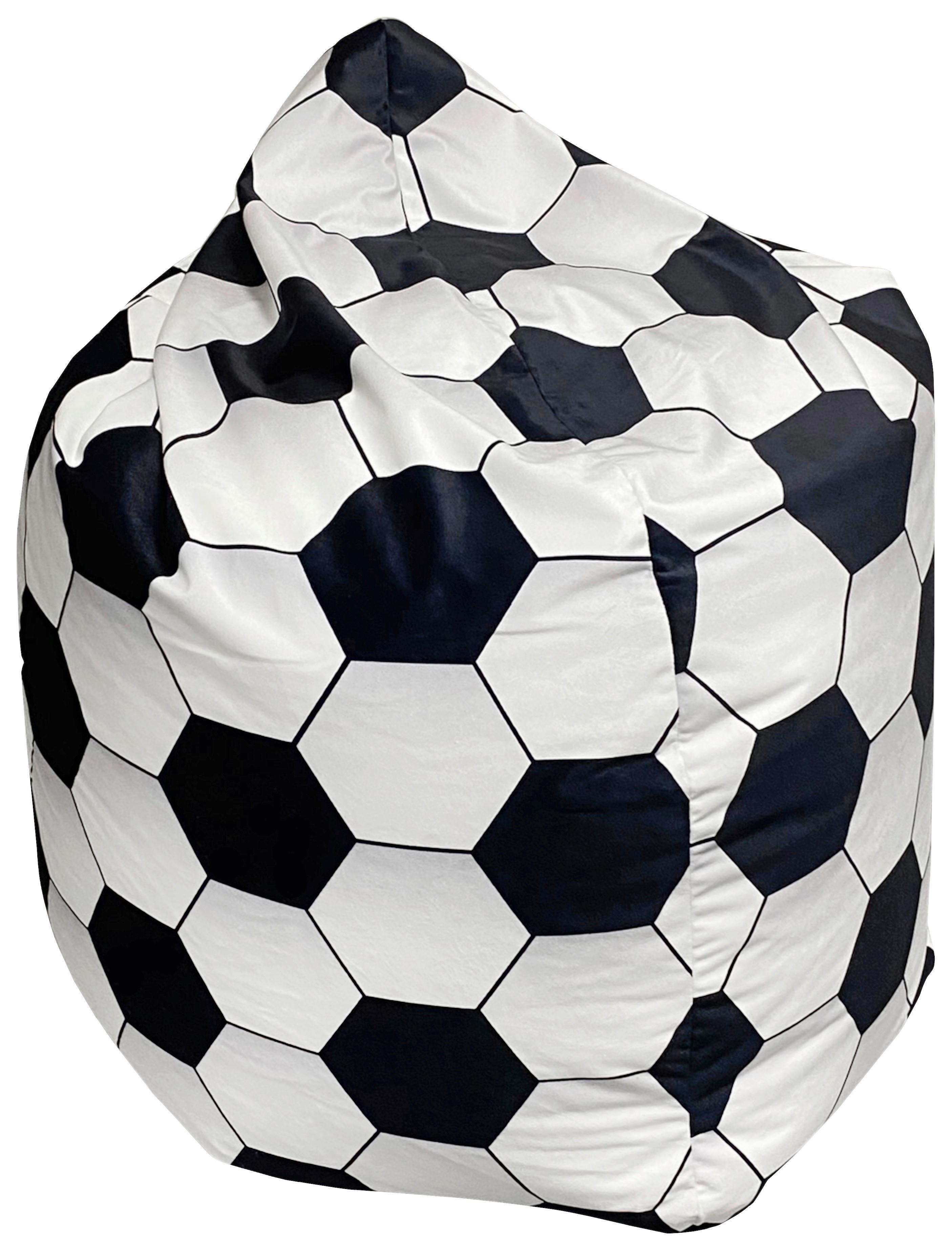 Vreća Za Sedenje Torino - bela/crna, Osnovno, tekstil (70/60/70cm) - Modern Living
