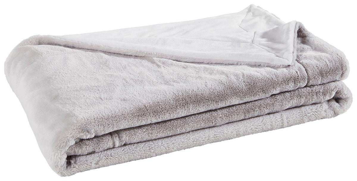 KOC FUTRZANY YUKON - kolor srebrny, Design, tkanina (150/200cm) - Novel