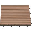 Terrassenfliese Willi in Braun ca. 30x2,2x30cm - Braun, Kunststoff (30/2,2/30cm) - MÖMAX modern living