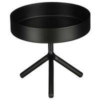 Dekotablett Luxi Schwarz - Schwarz, MODERN, Metall (15/12cm) - Modern Living