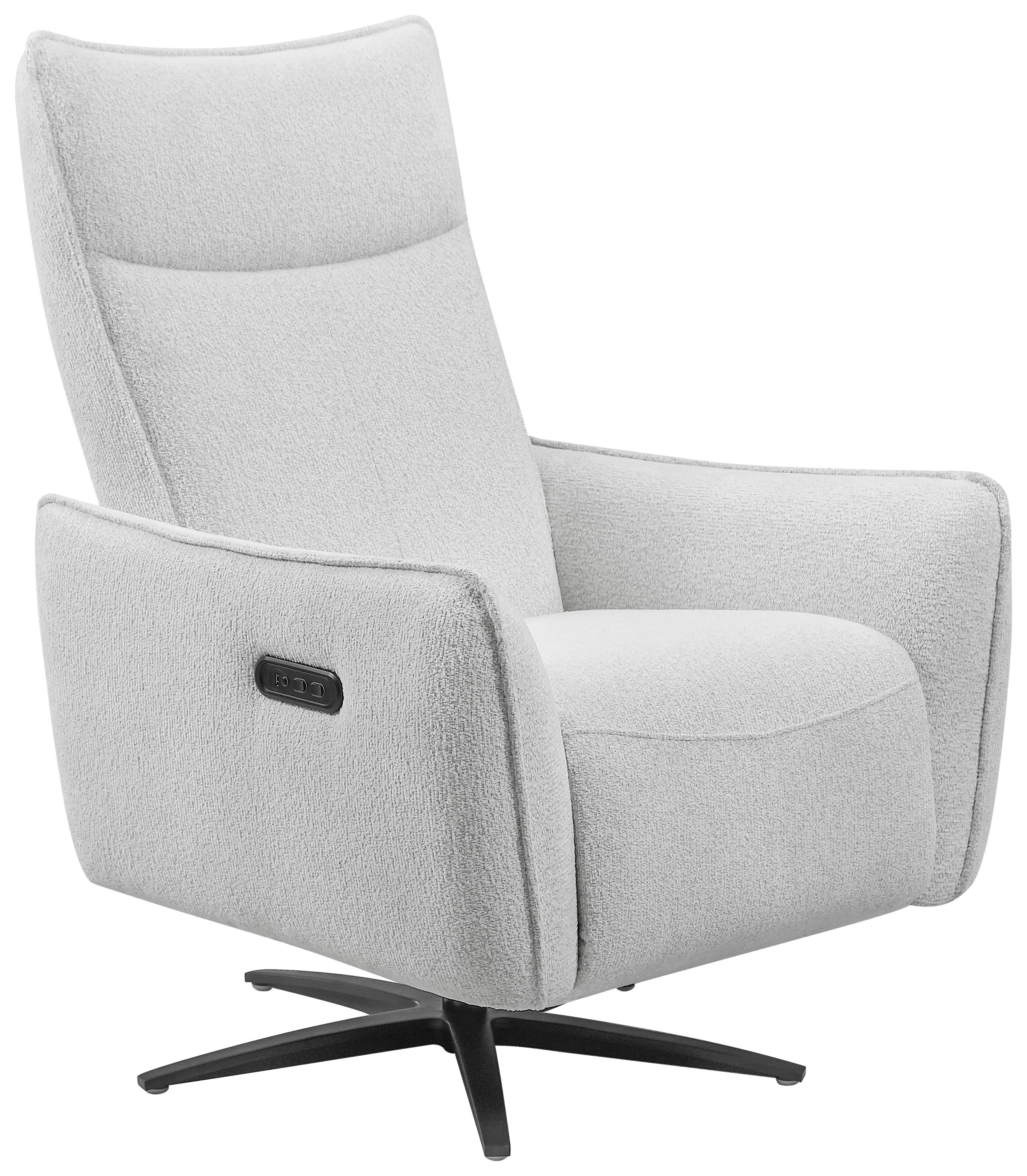 RELAXFÅTÖLJ BOLOGNA - svart/naturfärgad, Modern, metall/trä (80/111/85cm) - Mömax