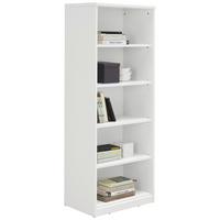 REGAŁ EASY - biały/czarny, Basics, materiał drewnopochodny (55/148/36cm) - Xora