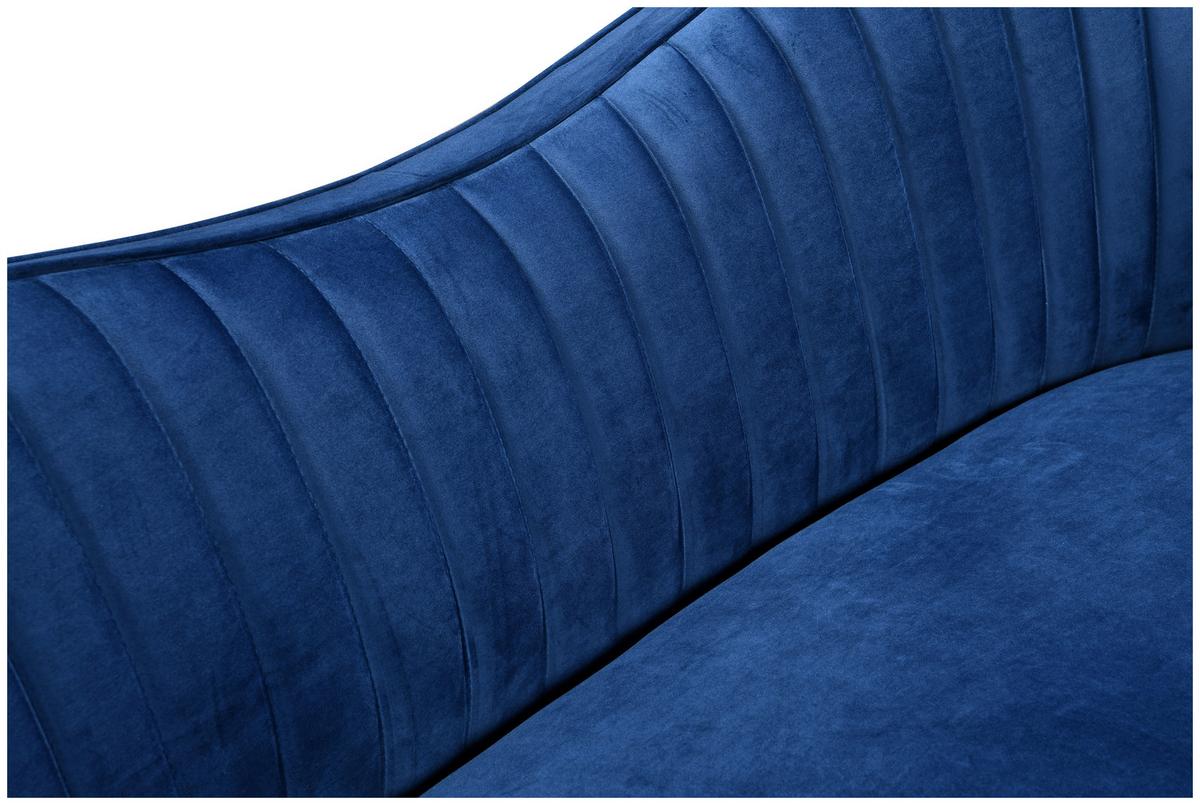 Sofa Brianna - zlatne boje/plava, Moderno, drvo/metal (187,5/84/90cm) - Mömax