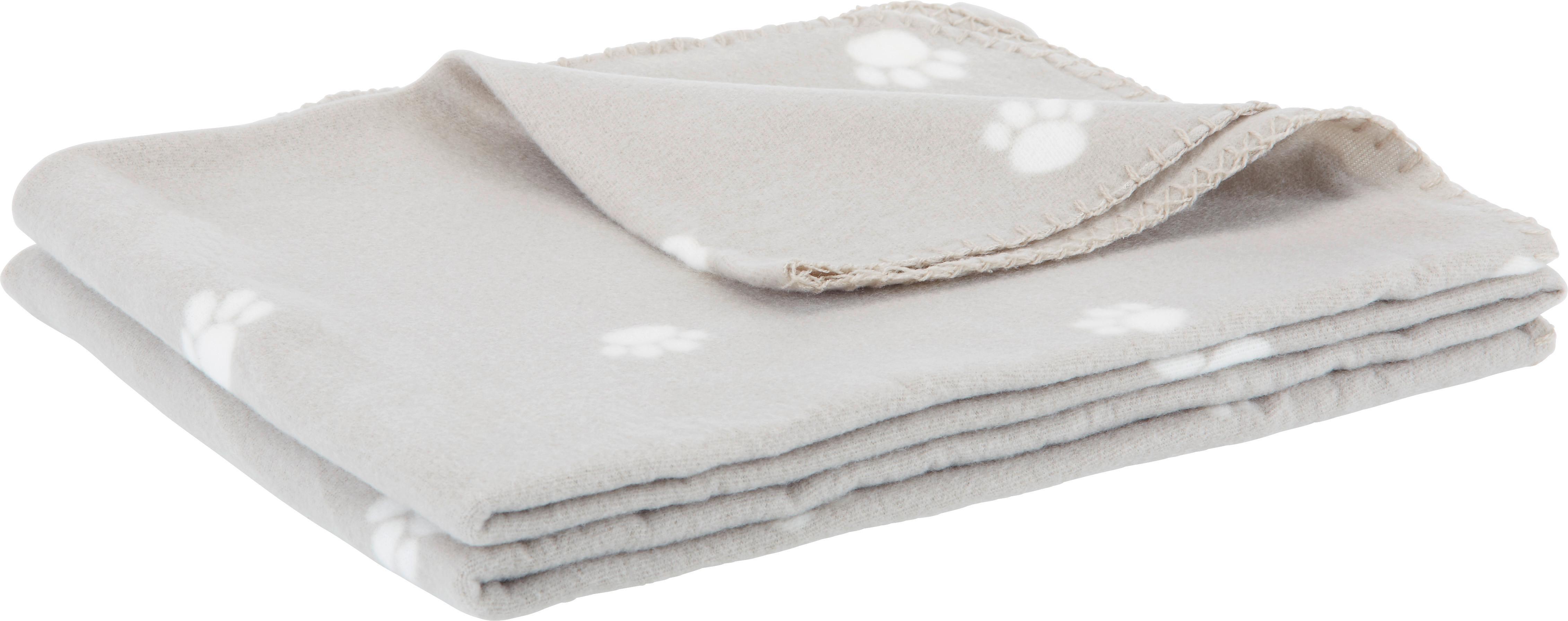 Fleecedecke Pet in Beige ca. 120x150cm - Beige, Textil (120/150cm) - Modern Living
