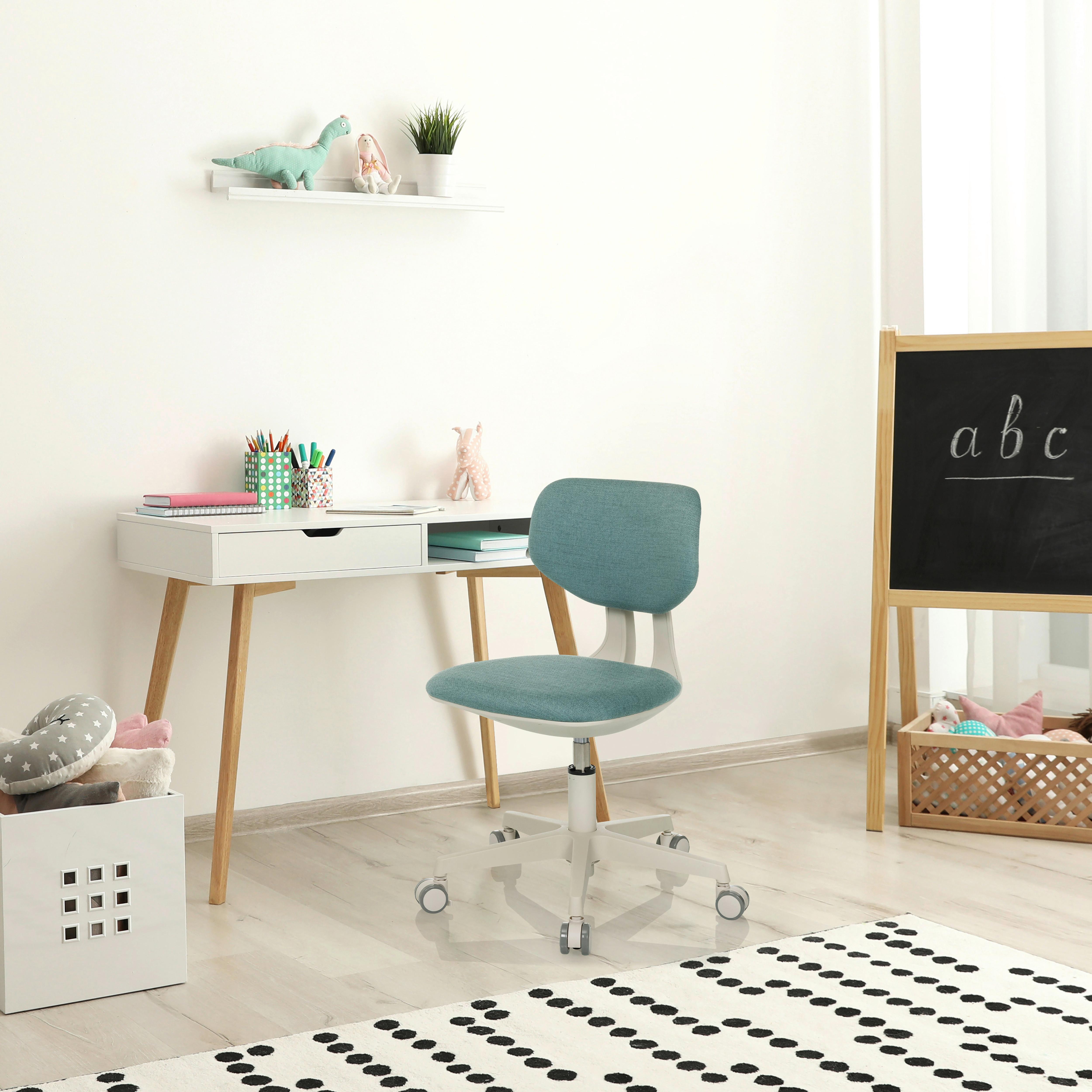 Otroški Vrtljivi Stol Kiddy Classic, Modra - modra/krem barve, Moderno, umetna masa/tekstil (52/70 - 79/52cm) - MID.YOU