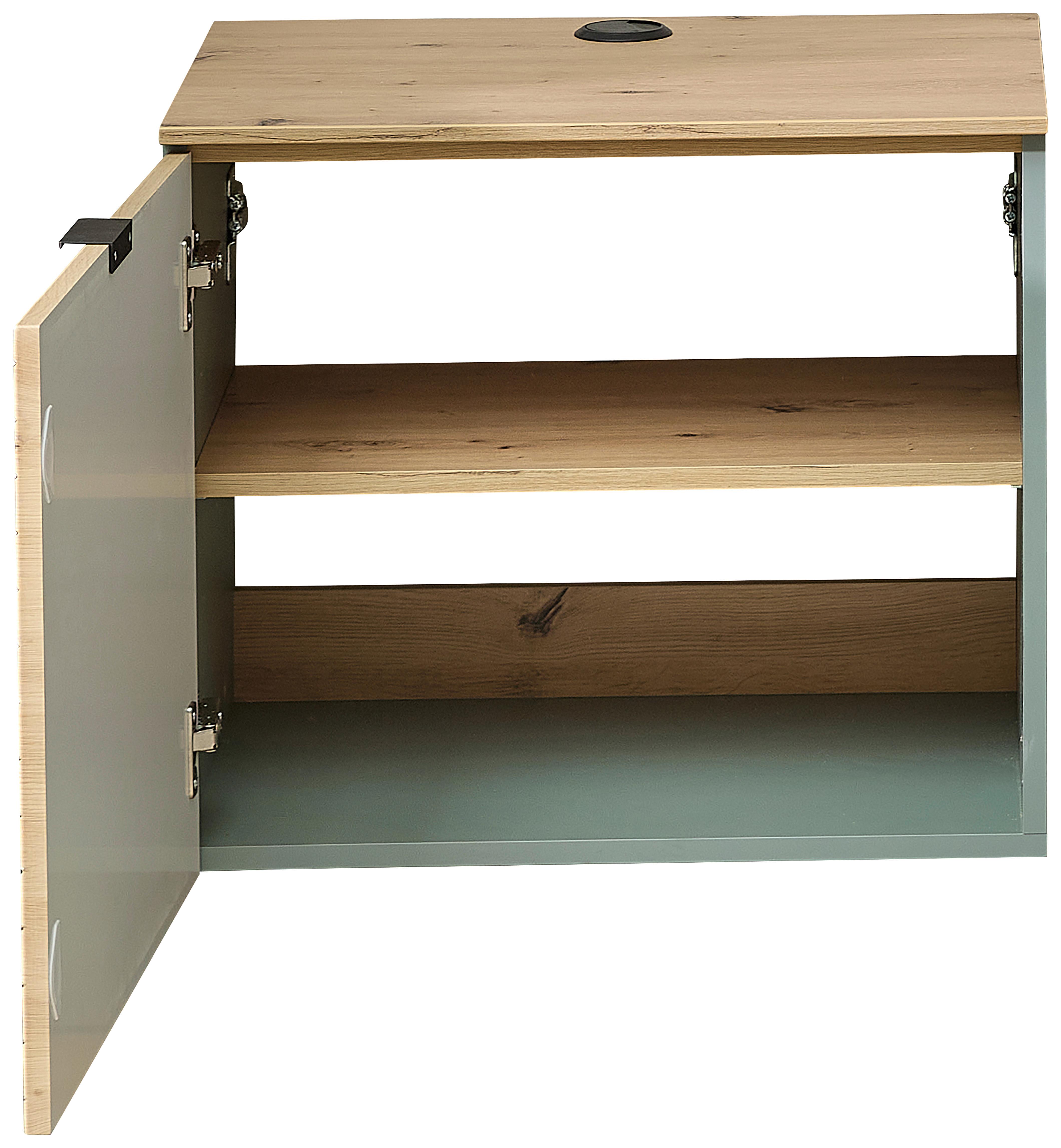 TV-Element Memphis Eiche Artisan - Eiche Artisan, MODERN, Holzwerkstoff/Metall (60/51/44cm) - Premium Living